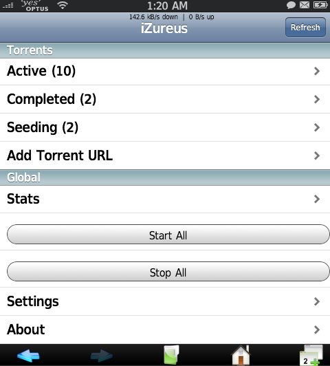 iZureus - iPhone Web Interface
